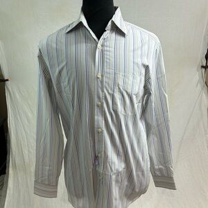 Paul Smith Men’s Striped Dress Shirt Blue Cotton• Italy • 16 | 41
